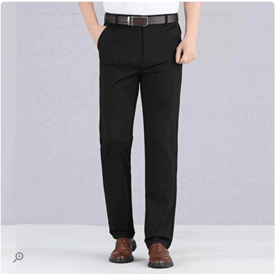 Straight Leg Stretch Trousers for Men - View 7