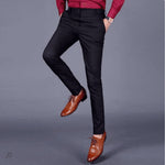 Straight Leg Stretch Trousers for Men - View 3
