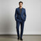 Structured Blazer and Trousers Set for Men - Blue