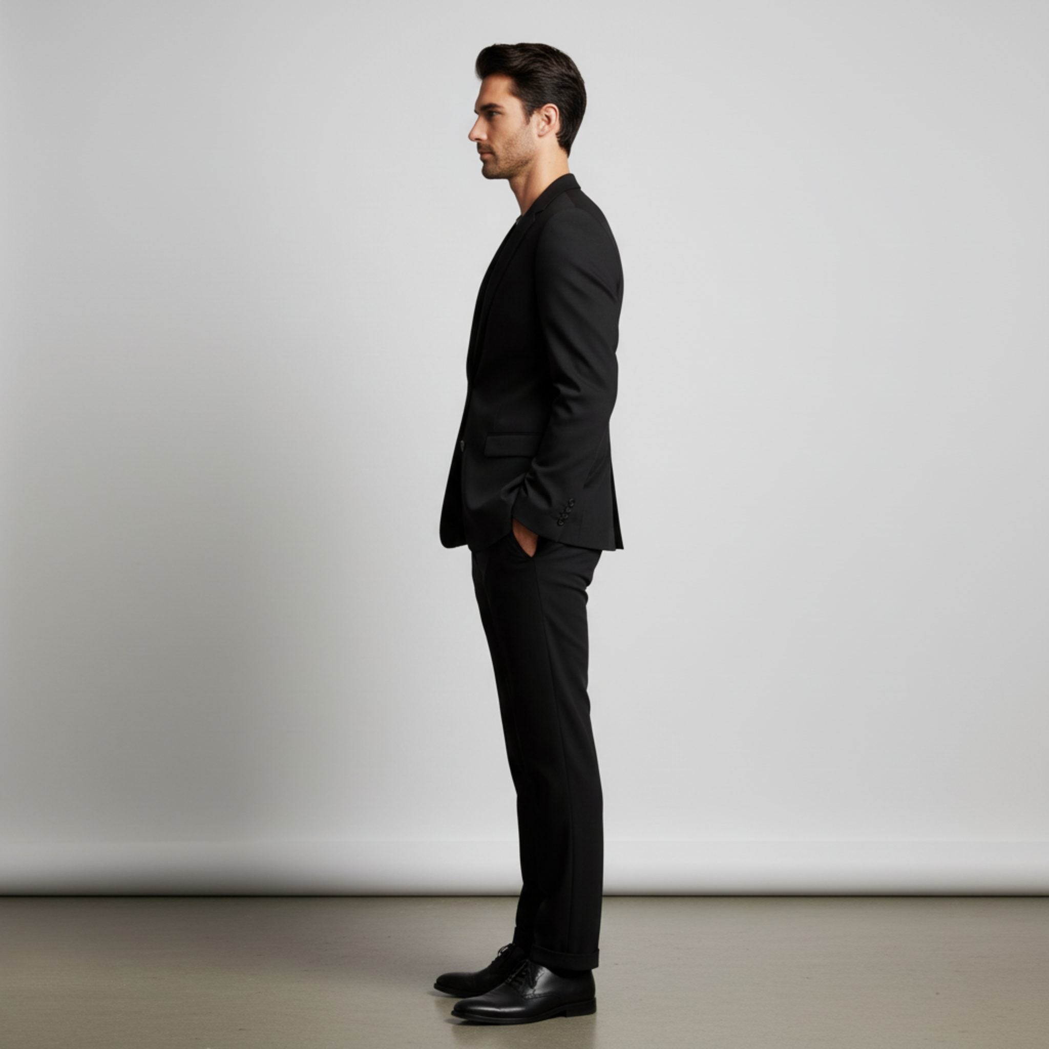 Structured Blazer and Trousers Set for Men - View 3