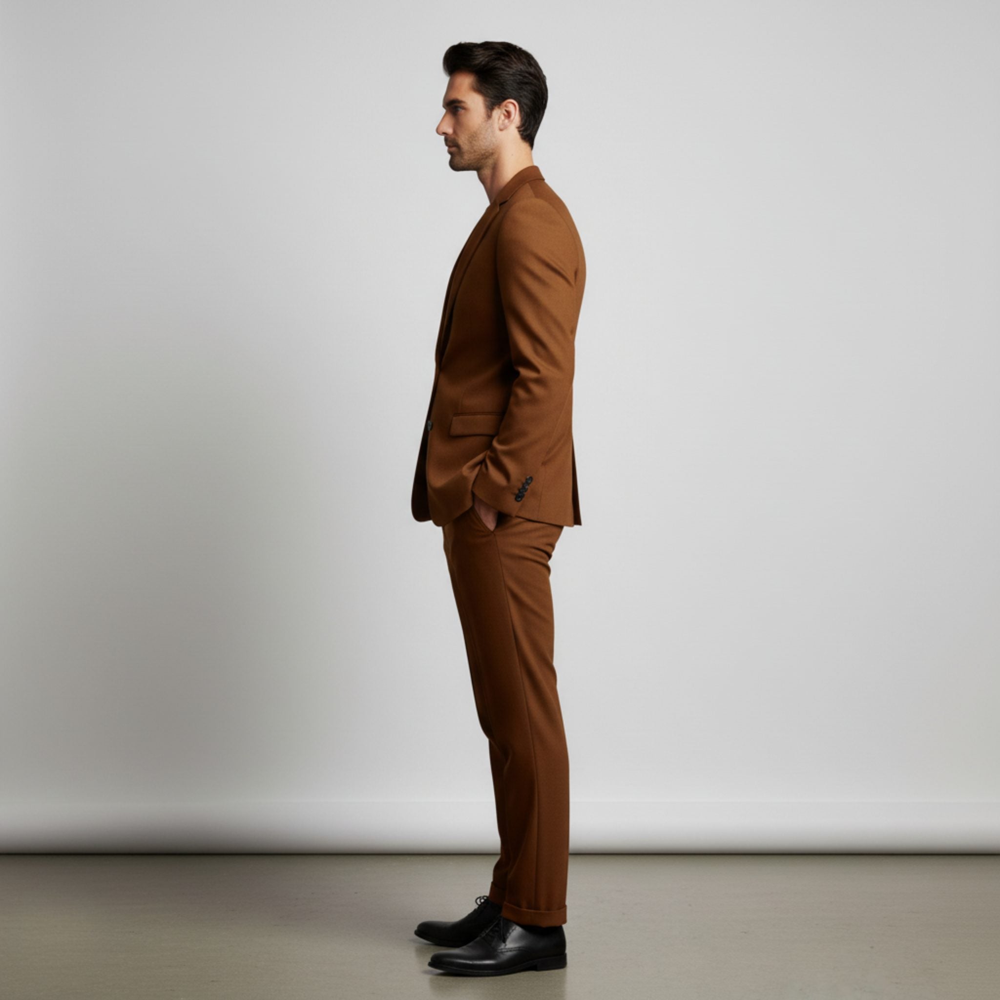 Structured Blazer and Trousers Set for Men - View 5