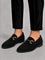 Suede Horsebit Slip-On Loafers for Men - Noir