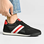 Suede and Leather Low-Profile Retro Sneaker for Men - View 4