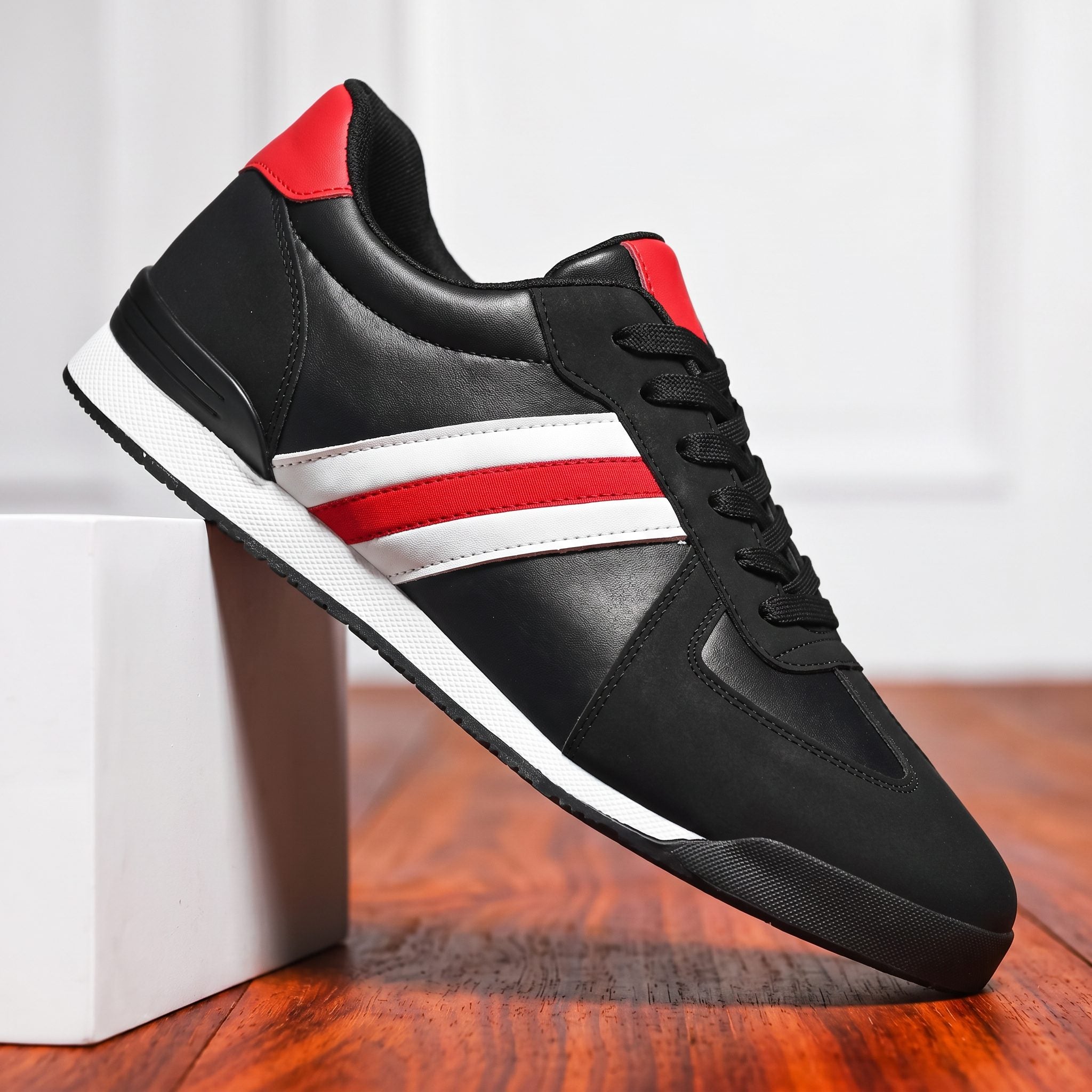 Suede and Leather Low-Profile Retro Sneaker for Men - View 6