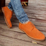 Suede Lace-Up Derby Shoes for Men - View 2