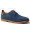 Suede Lace-Up Derby Shoes for Men - Blauw
