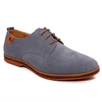 Suede Lace-Up Derby Shoes for Men - View 6