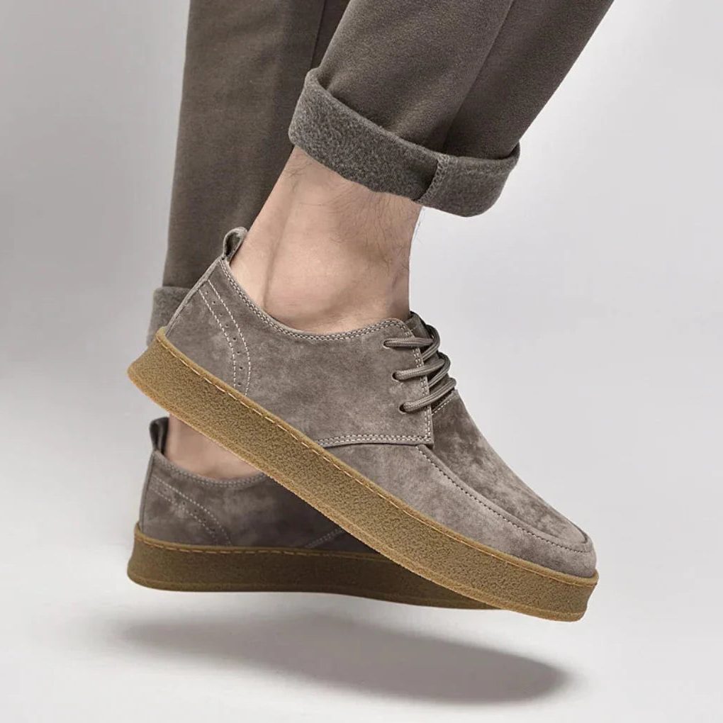 Suede Lace-Up Desert Boots for Men - View 3