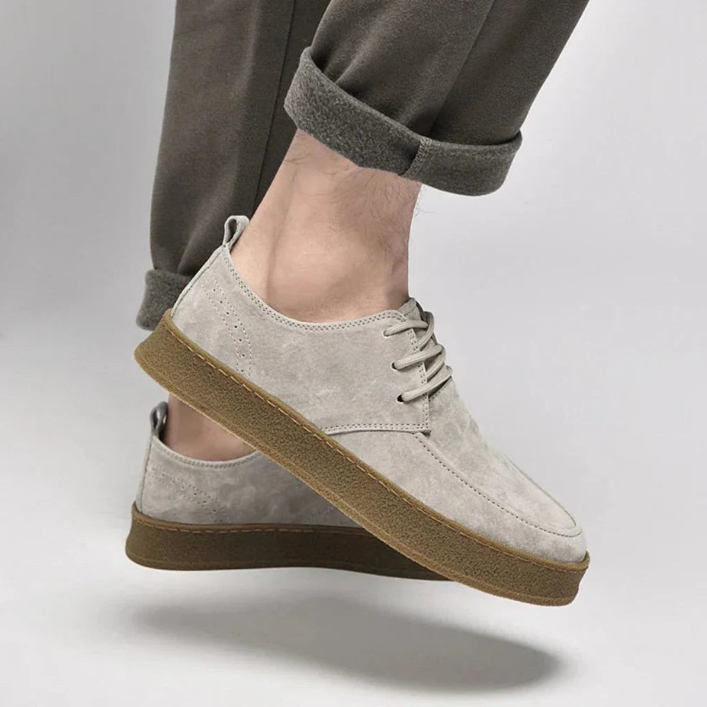 Suede Lace-Up Desert Boots for Men - View 4