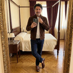 Suede Overshirt with Chest Pockets for Men - View 9