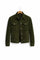 Suede Shirt Jacket with Button-Down Closure for Men - Legergroen