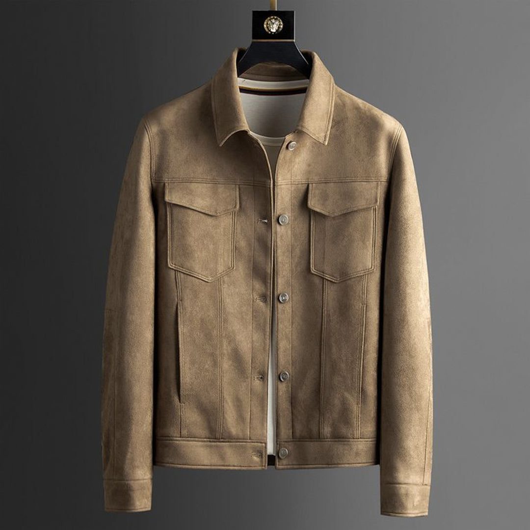 Suede Trucker Jacket for Men