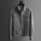 Suede Trucker Jacket for Men - Grey