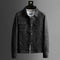 Suede Trucker Jacket for Men - Black