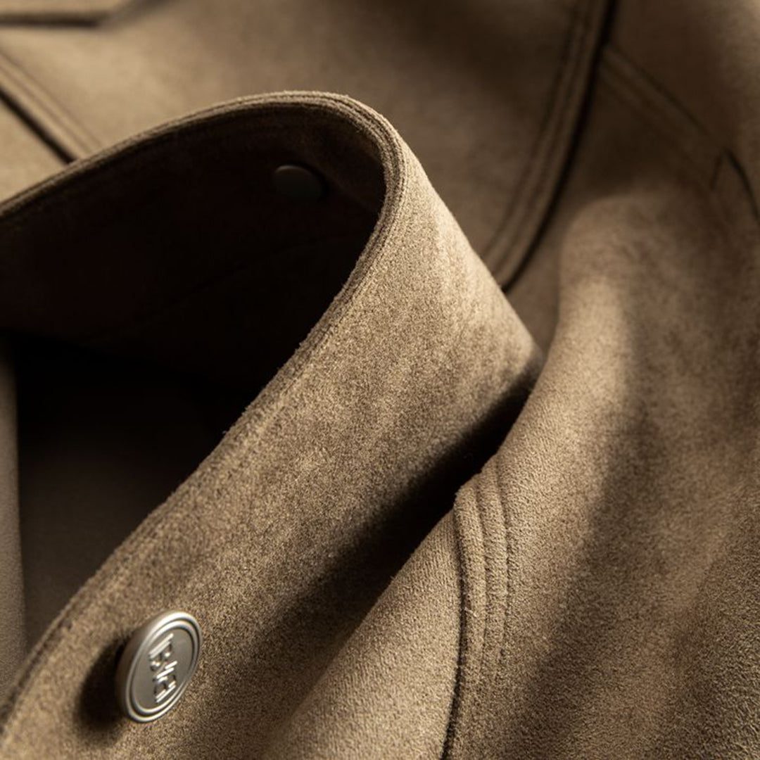 Suede Trucker Jacket for Men - View 7