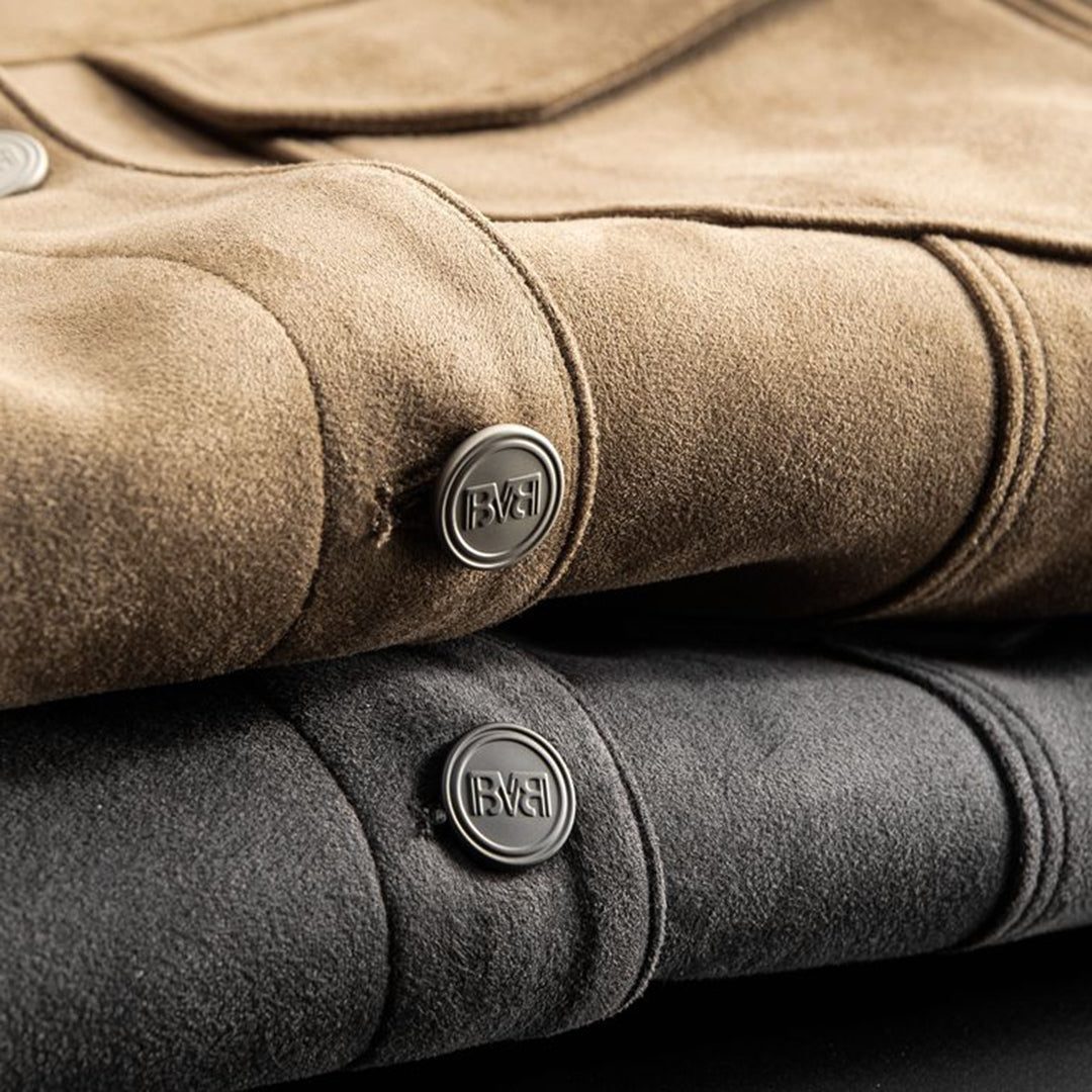 Suede Trucker Jacket for Men - View 8