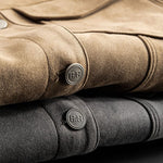 Suede Trucker Jacket for Men - View 8