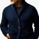 Tailored Button-Front Ribbed Knit Cardigan for Women - View 10