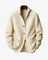 Tailored Button-Front Ribbed Knit Cardigan for Women - White