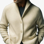 Tailored Button-Front Ribbed Knit Cardigan for Women - View 9