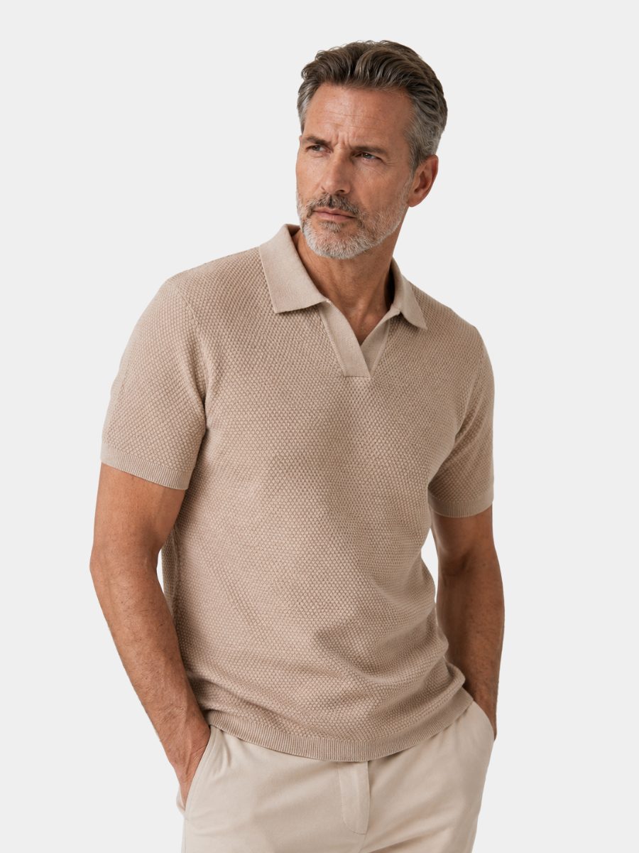 Textured Polo Shirt for Men