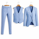 Three-Piece Blazer Suit for Men - Lichtblauw