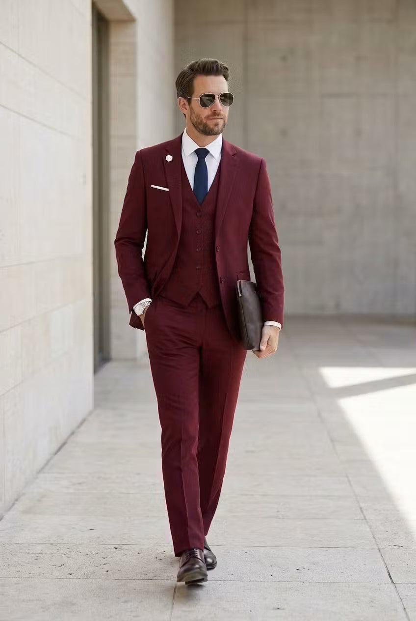 Three-Piece Blazer Suit for Men - View 9