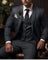 Three-Piece Suit with Waistcoat for Men - Charcoal