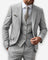 Three-Piece Suit with Waistcoat for Men - Light Grey