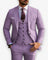 Three-Piece Suit with Waistcoat for Men - Lilac