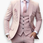 Three-Piece Suit with Waistcoat for Men - Blush