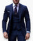 Three-Piece Suit with Waistcoat for Men - Royal Blue