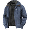 Hooded Zip-Up Harrington Jacket for Men