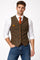 Tweed Single-Breasted Waistcoat for Men