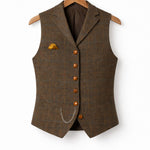Tweed Single-Breasted Waistcoat for Men - View 2