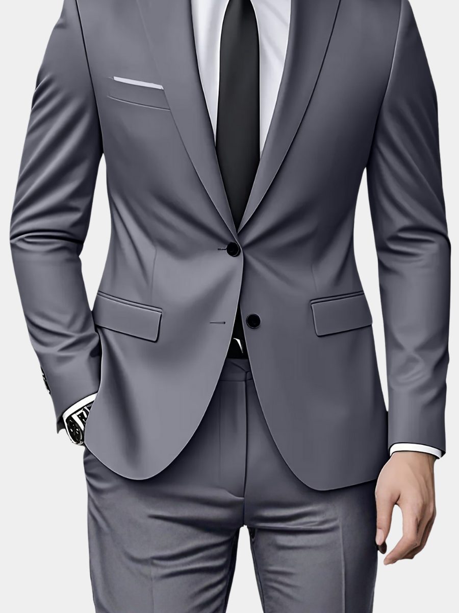 Two-Piece Suit Jacket and Trousers for Men
