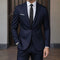Two-Piece Suit Jacket and Trousers for Men - Bleu Marine