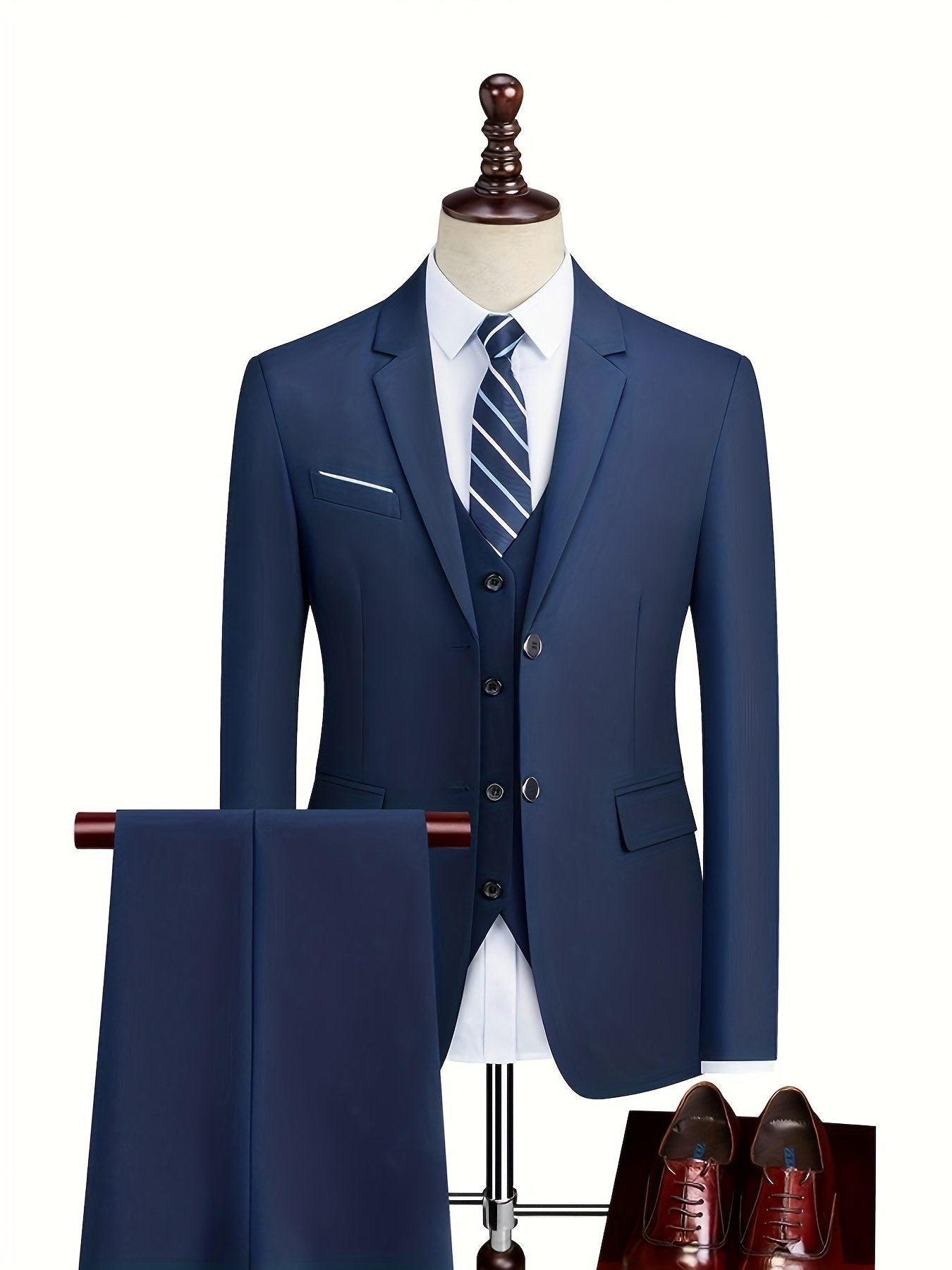 Two-Piece Suit Jacket and Trousers for Men - View 13
