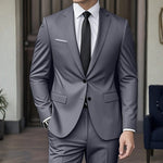 Two-Piece Suit Jacket and Trousers for Men - Gris