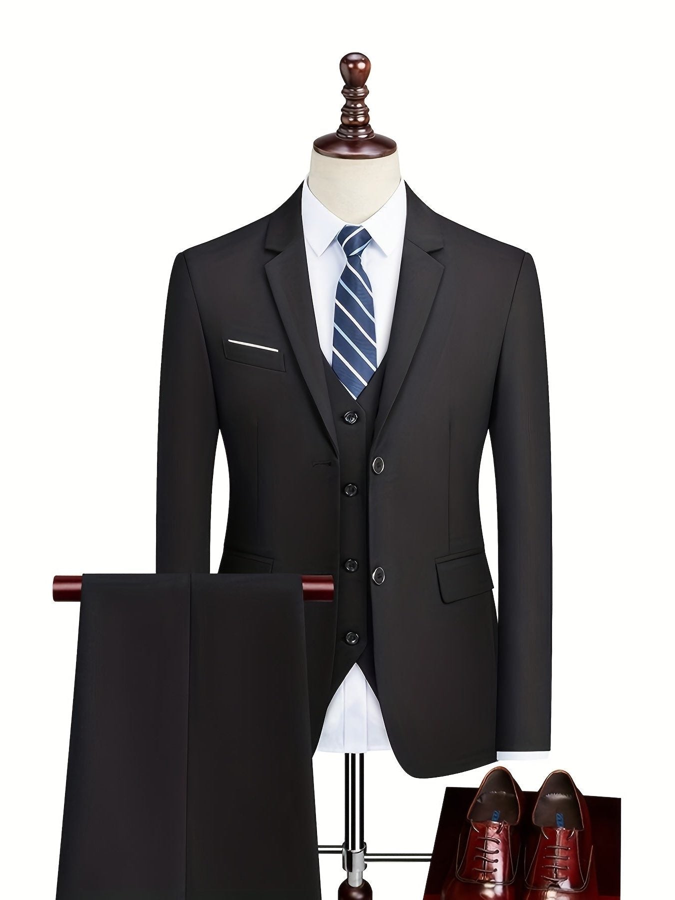 Two-Piece Suit Jacket and Trousers for Men - View 8