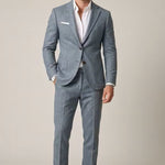 Two-Piece Wool Blazer Suit for Men
