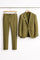 Two-Piece Wool Blazer Suit for Men - Olijfgroen