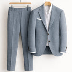 Two-Piece Wool Blazer Suit for Men - View 2
