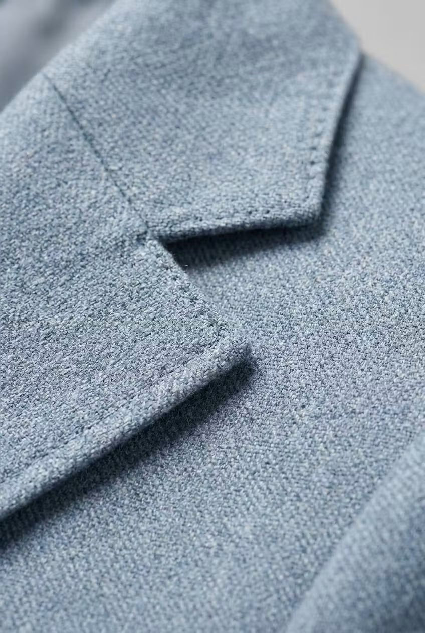 Two-Piece Wool Blazer Suit for Men - View 4