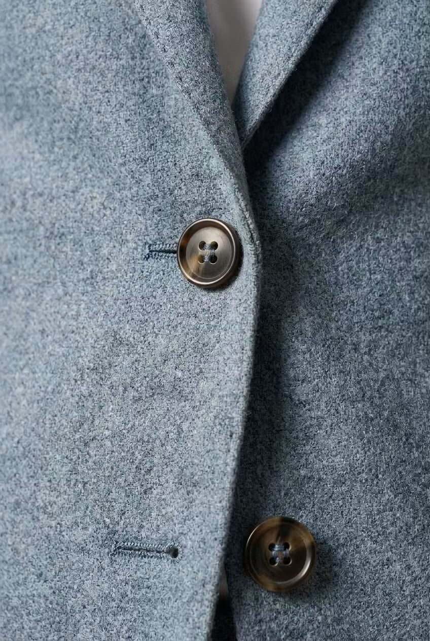 Two-Piece Wool Blazer Suit for Men - View 6