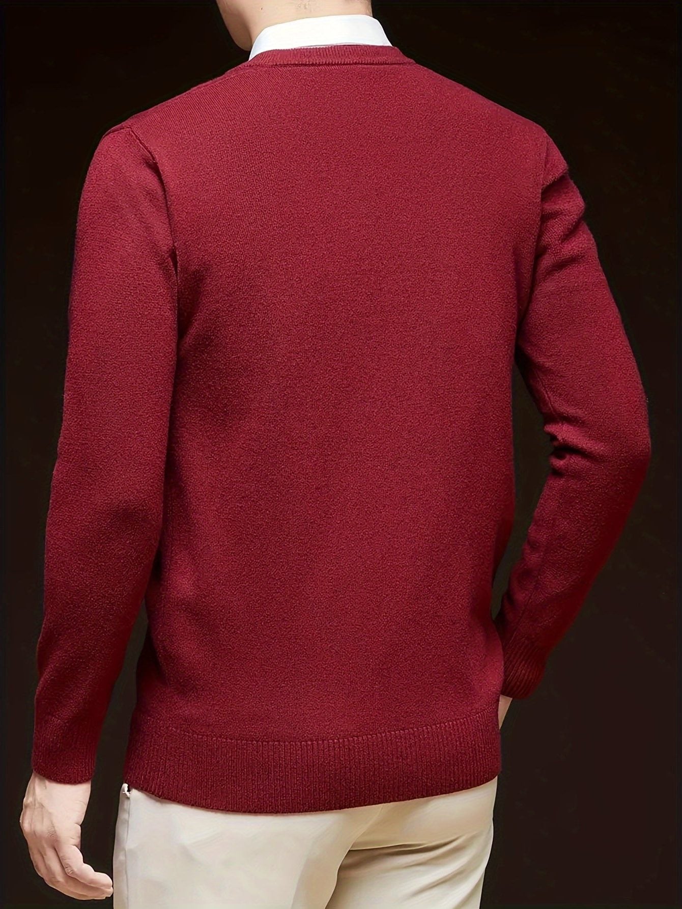 V-Neck Knit Jumper for Women - View 14