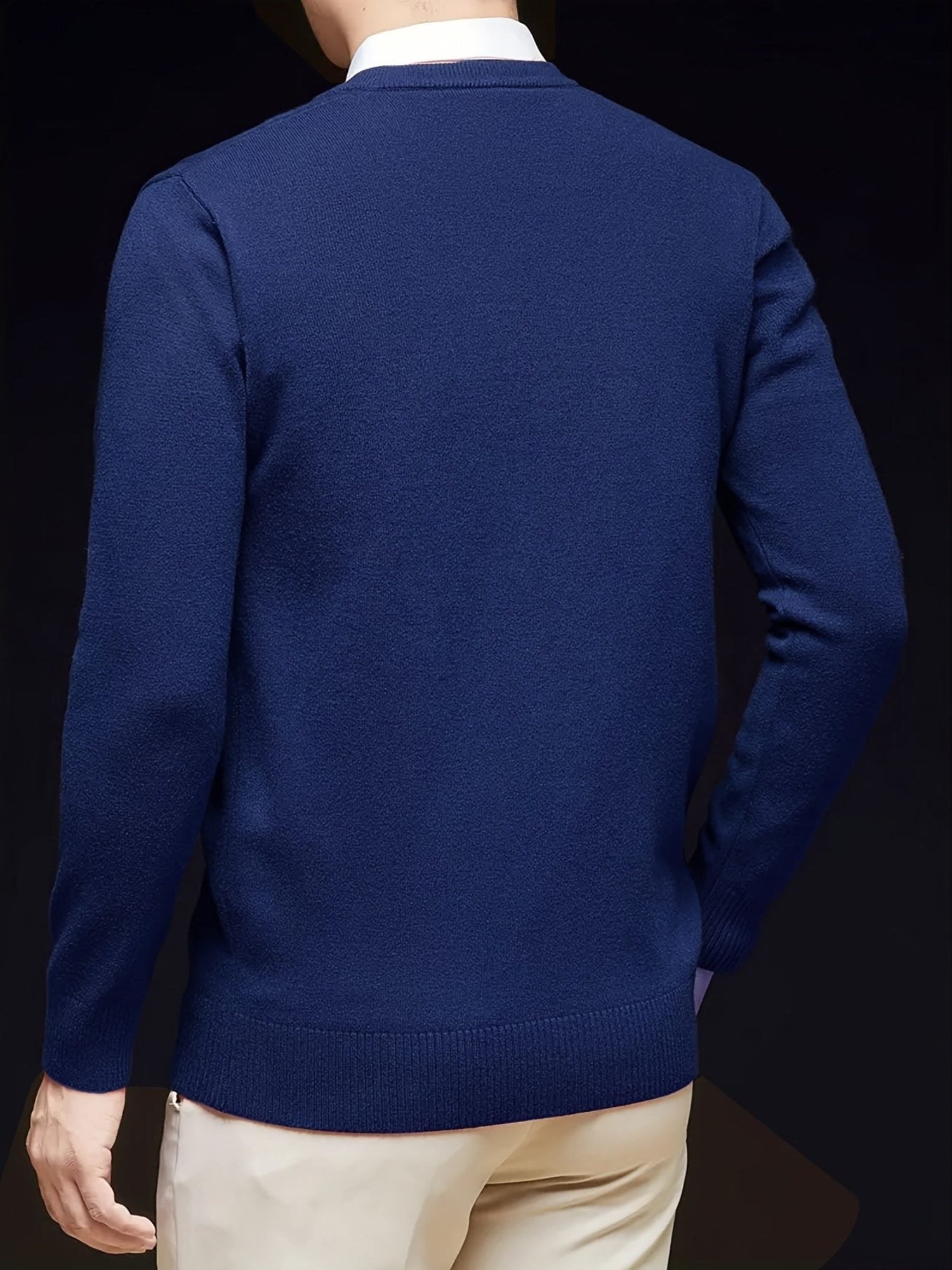 V-Neck Knit Jumper for Women - View 2