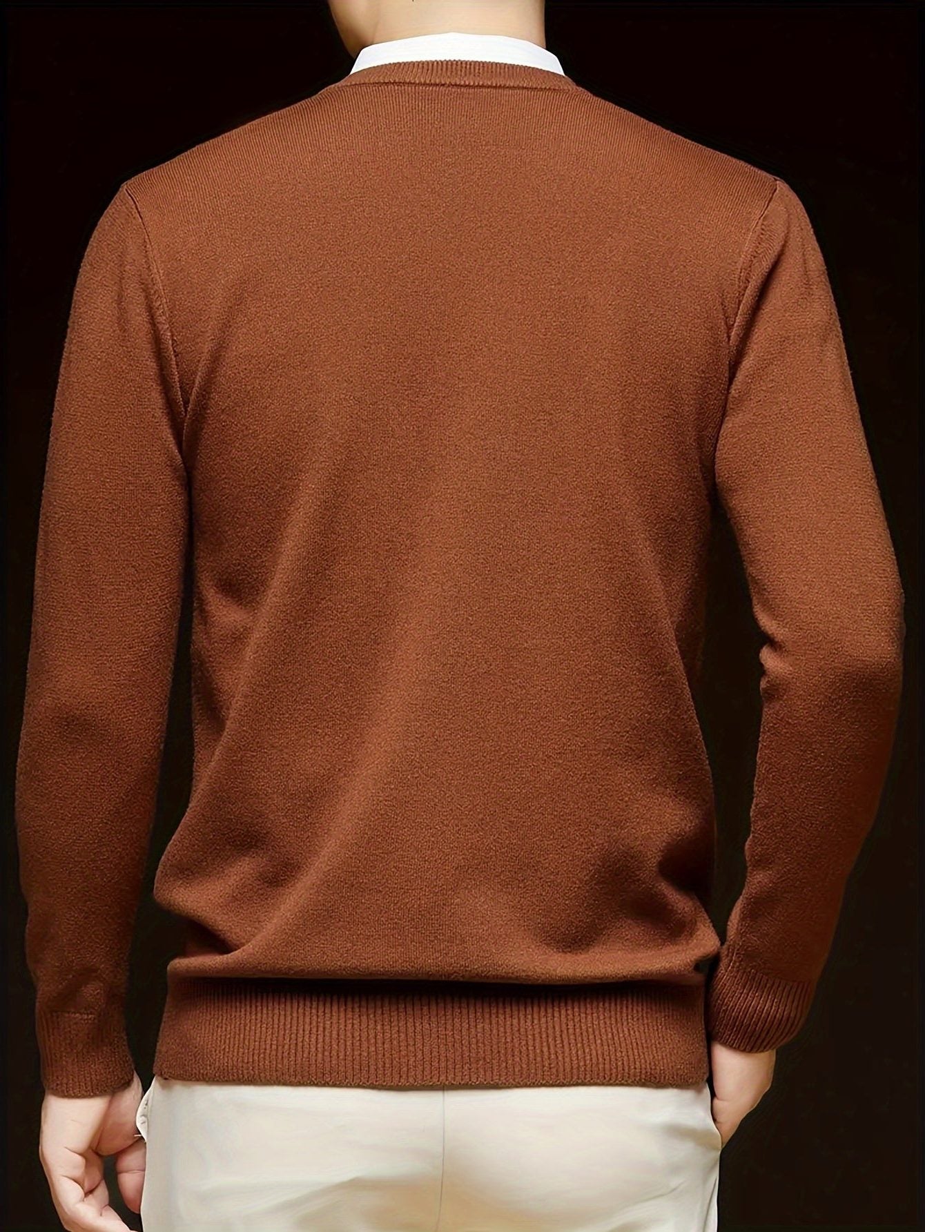 V-Neck Knit Jumper for Women - View 26
