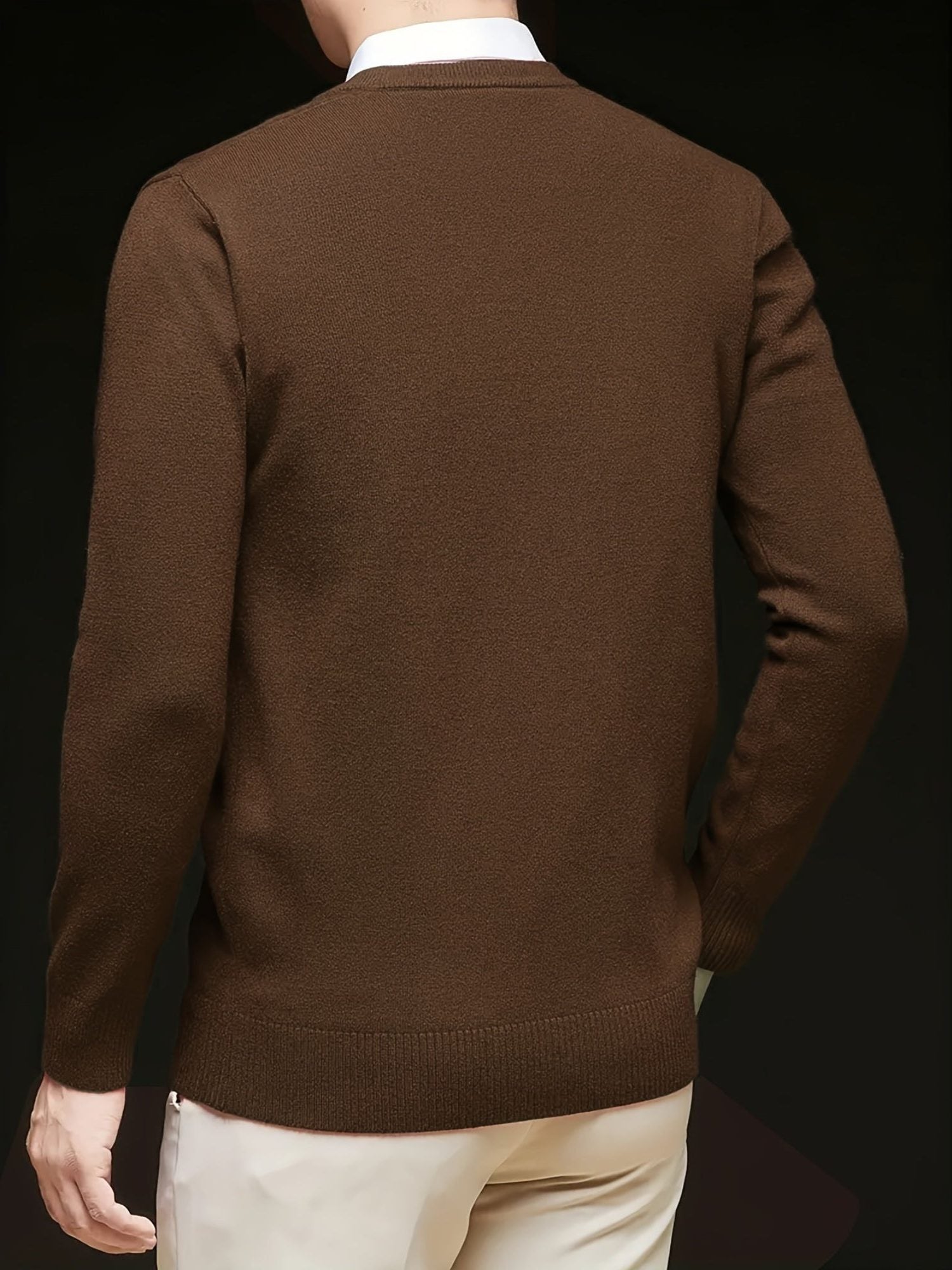 V-Neck Knit Jumper for Women - View 32