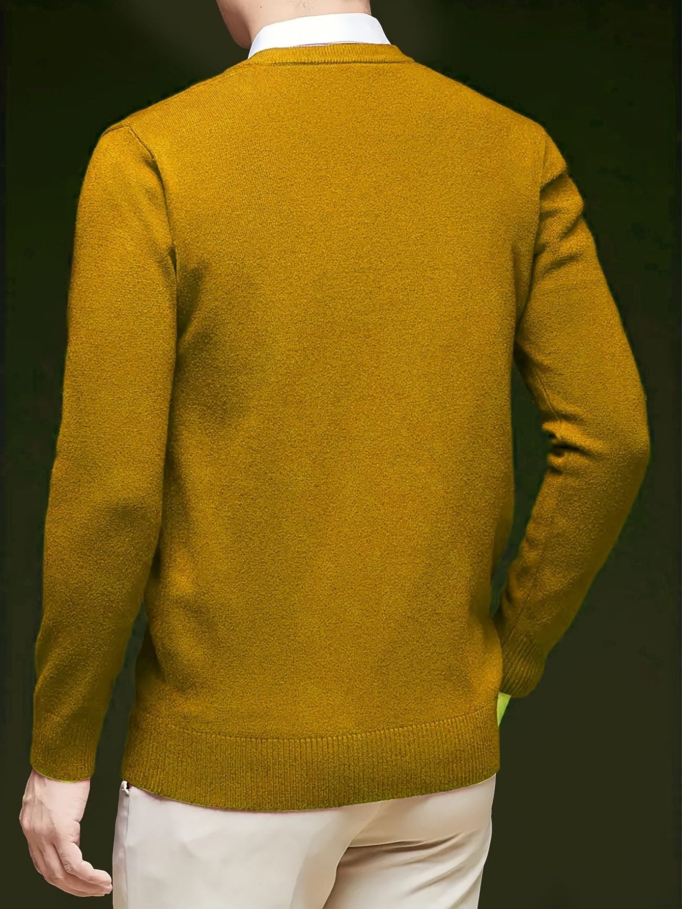 V-Neck Knit Jumper for Women - View 38